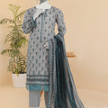 Summer Bloom Edition By Almeerah Unstitched 3 Piece Digital Printed Lawn Collection'2025-Misty Grey Petals