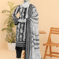 Summer Bloom Edition By Almeerah Unstitched 3 Piece Digital Printed Lawn Collection'2025-Monochrome Grace