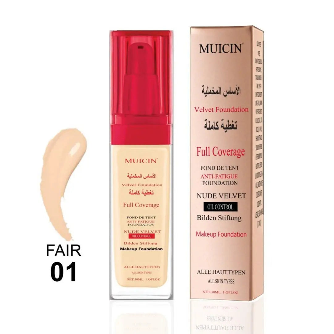 Muicin - Nude Velvet Full Coverage Foundation - 30Ml - My Store