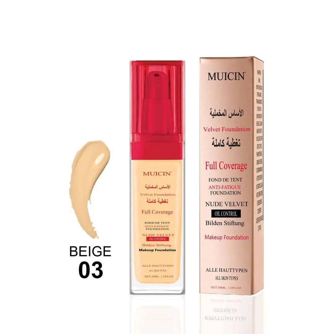 Muicin - Nude Velvet Full Coverage Foundation - 30Ml - My Store