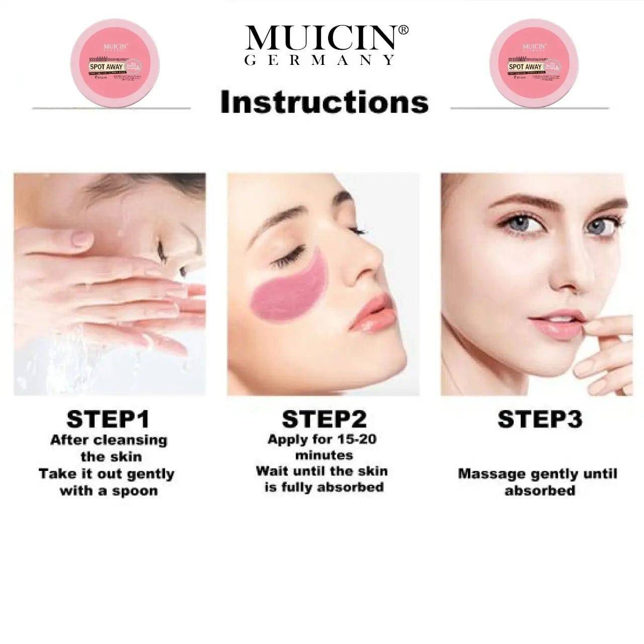 Muicin - Spot Away Eye Patches & Cleanser - 60 Pairs - My Store
