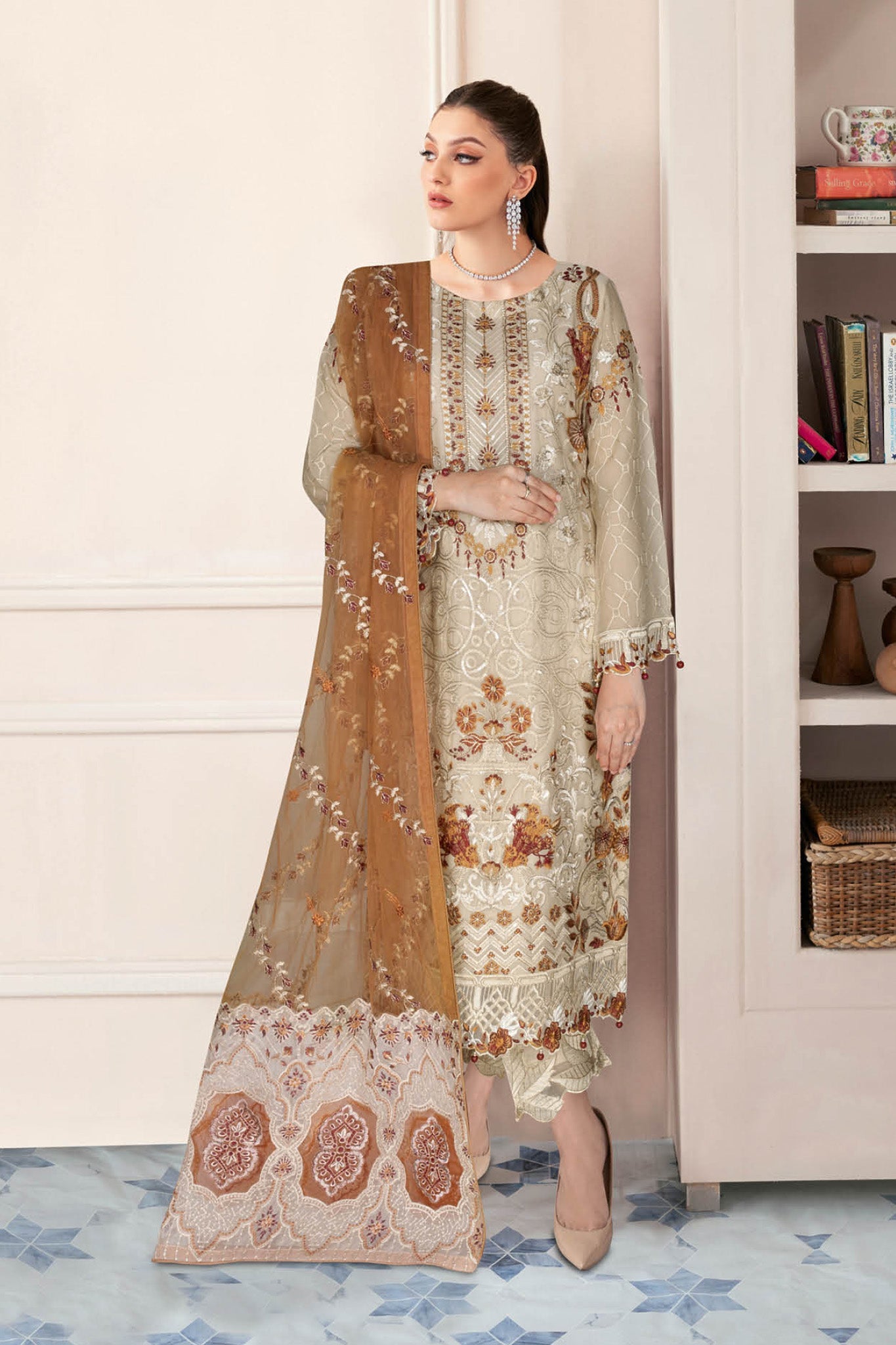 Nayab Ramsha Unstitched 3 Piece Formals Vol-05 Collection'2025-N-503