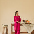 Dear October By Pashma Khan Stitched Co Ords Collection'2025-Pink Sorbet
