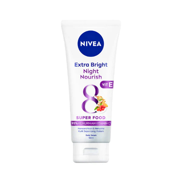 Nivea - Body Serum Extra Bright Night Nourish Vit E - 180Ml