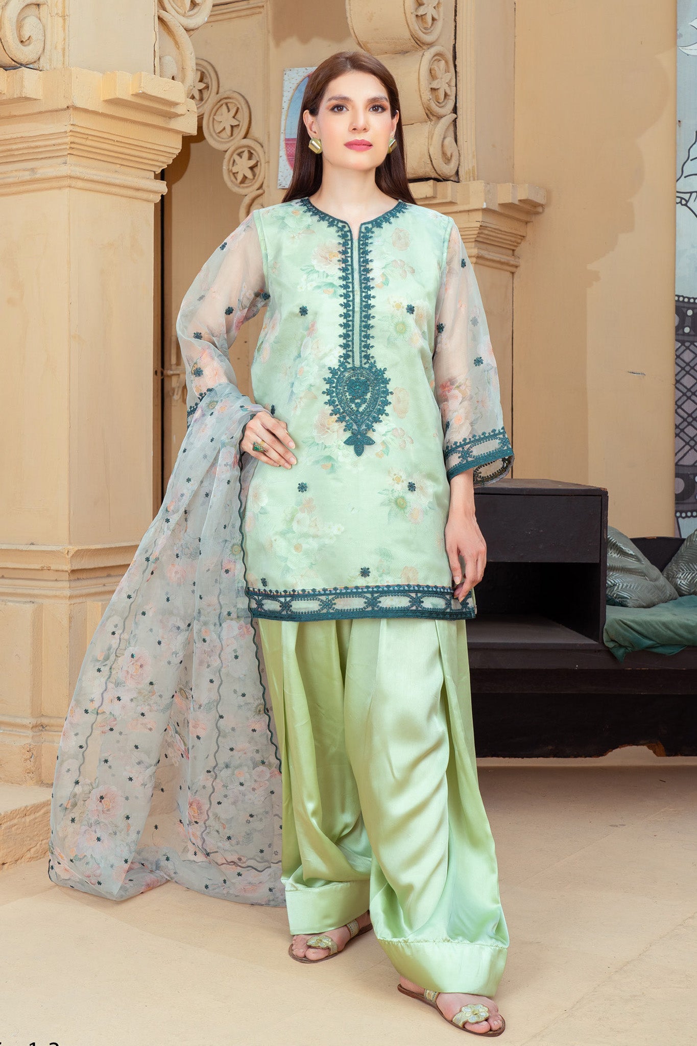 Mera Farshi Jora By Noorma Kaamal Stitched 3 Piece Exc Eid Vol-02 Suit-NK-FS-13