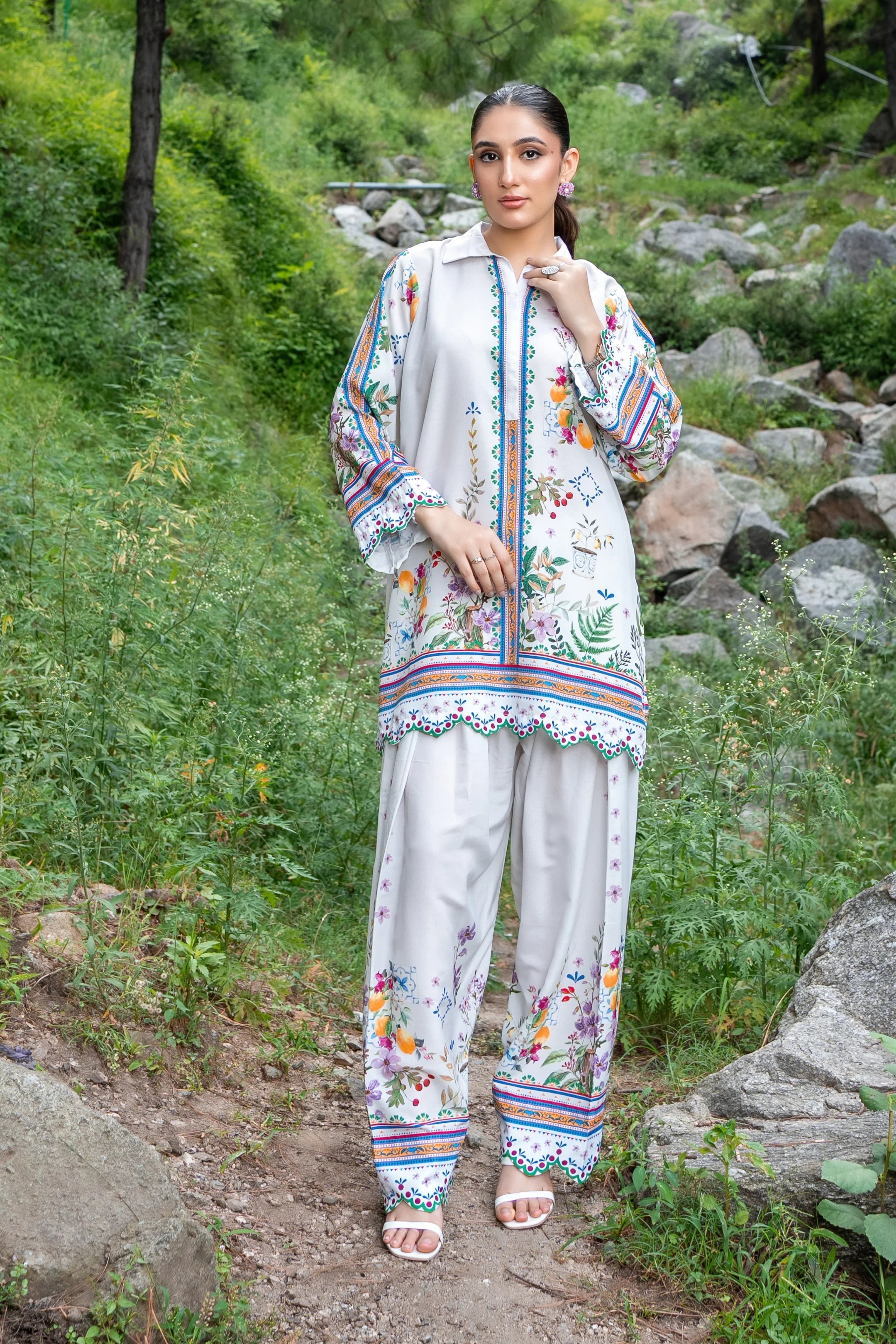 Dhaga Stitched Co Ords Summer Suit-Norma