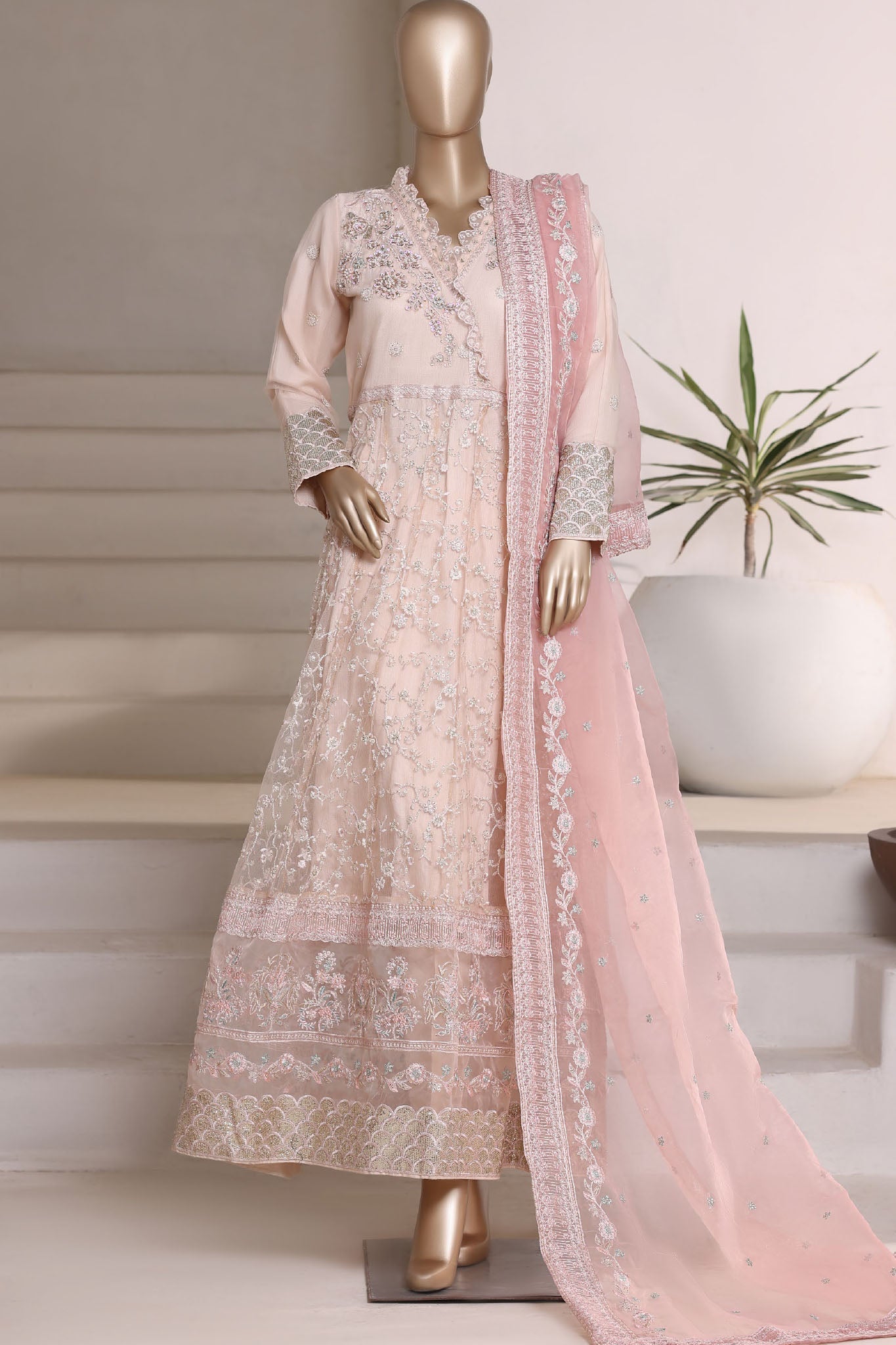 Mahpara by Sada Bahar Stitched 3 Piece Festive Formals Vol-19 Collection'2025-NP-30-Skin