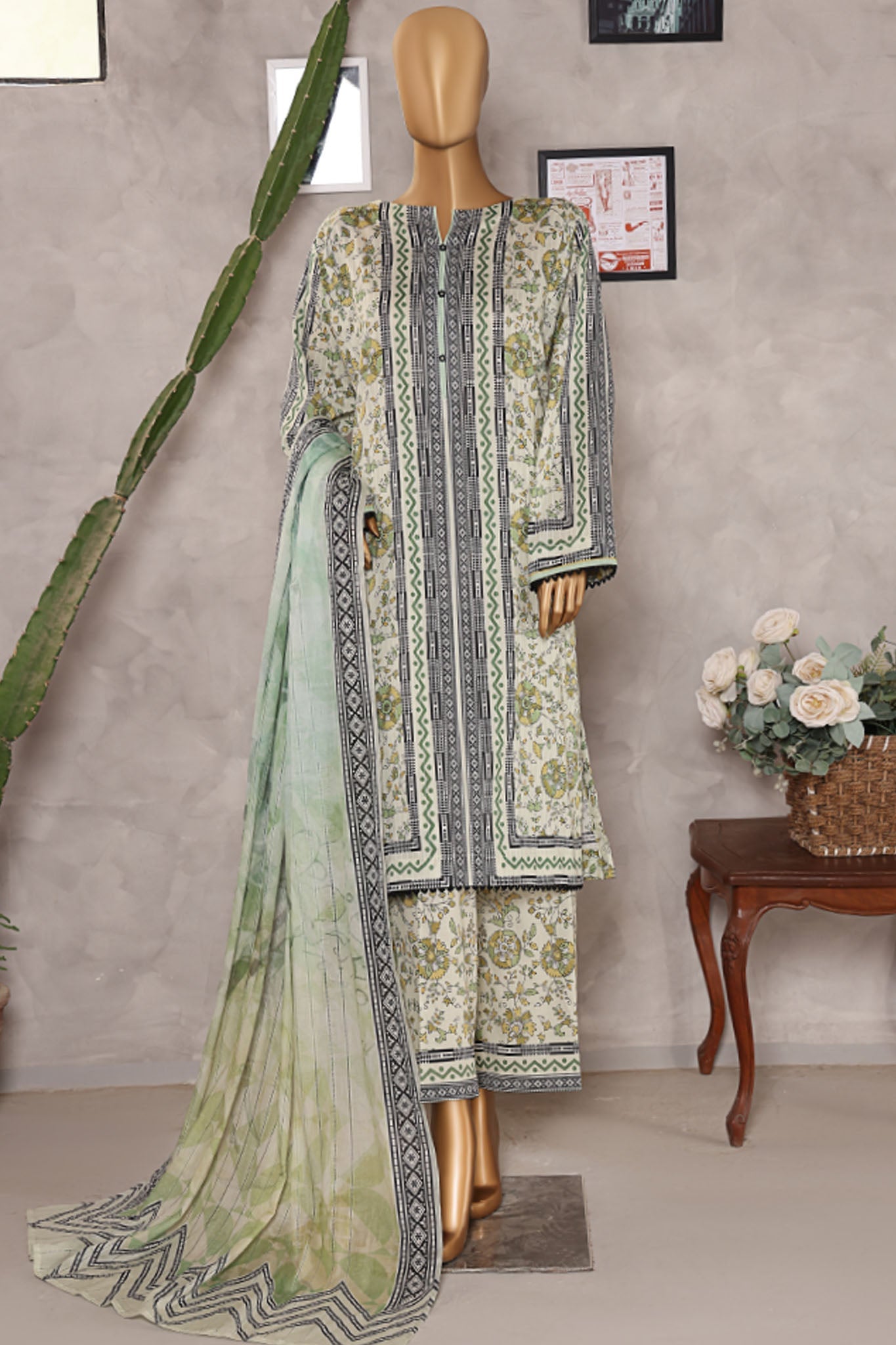 Nayab By HZ Unstitched 3 Piece Digital Printed Doriya Lawn Vol-02 Collection'2025-NPD-05