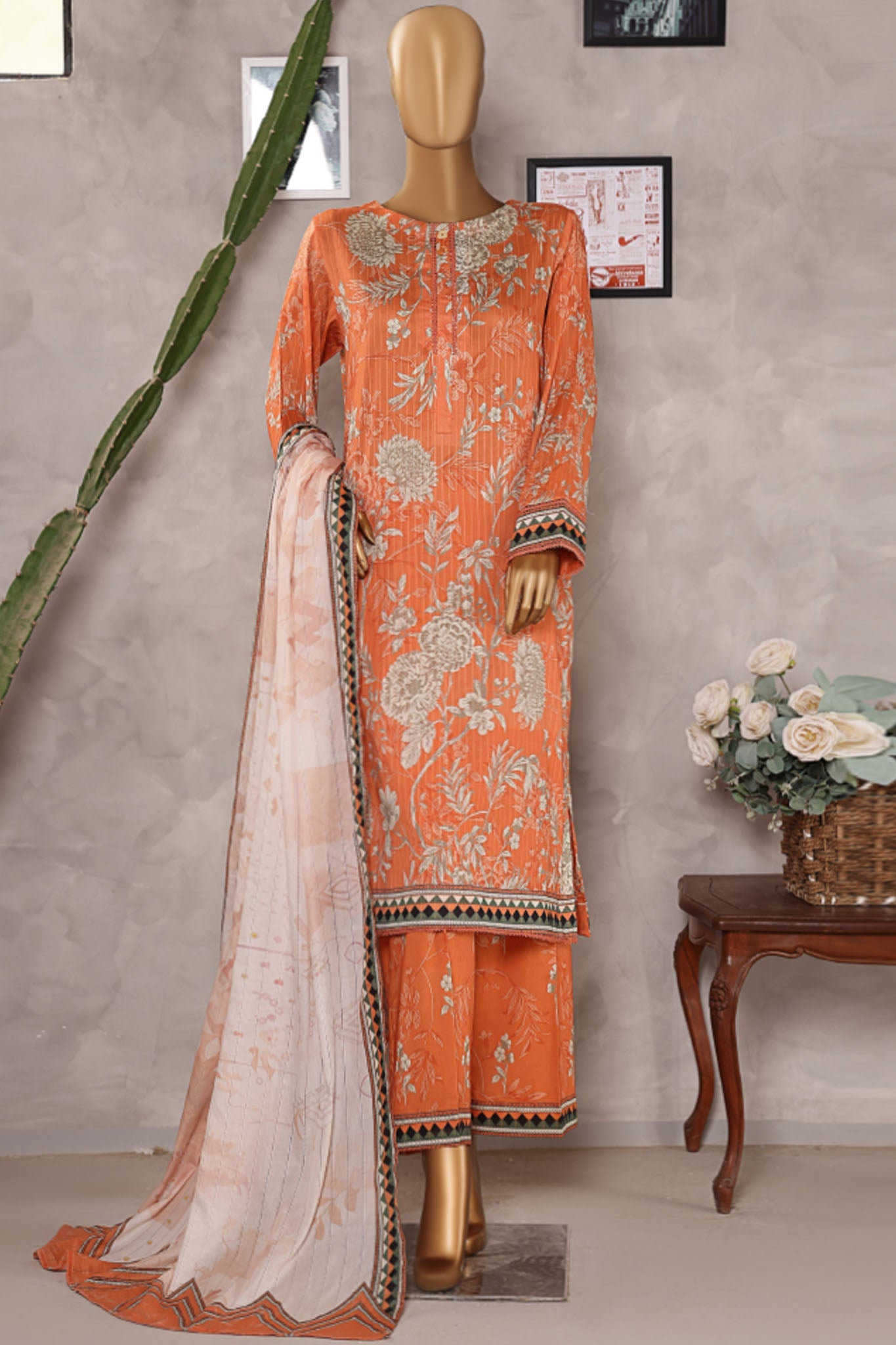 Nayab By HZ Unstitched 3 Piece Digital Printed Doriya Lawn Vol-02 Collection'2025-NPD-09