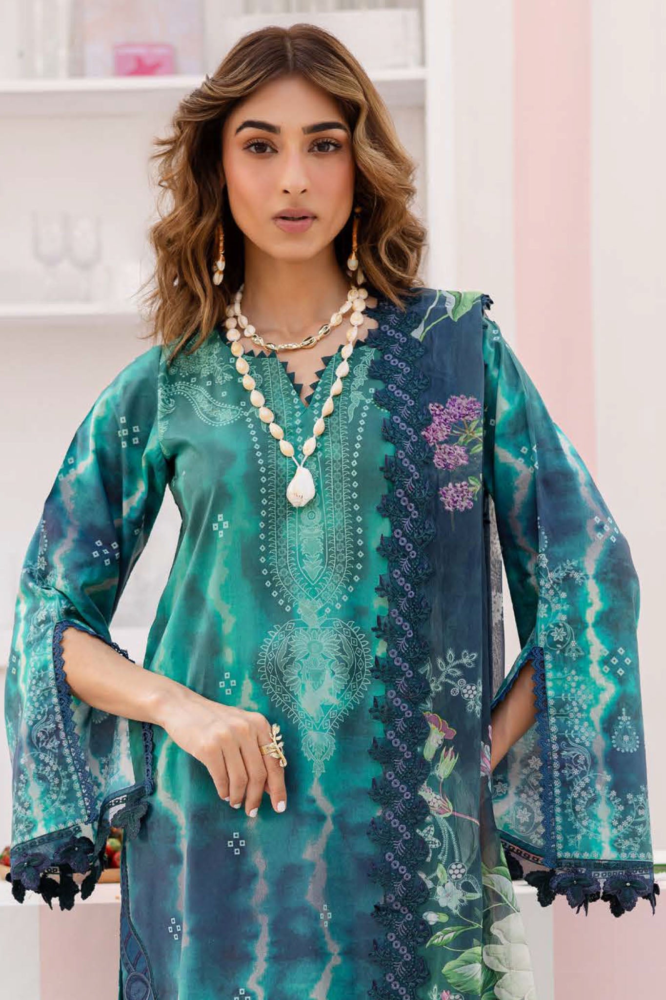 Gardenia By Nureh Unstitched 3 Piece Emb And Printed Lawn Collection'2025-NSG-190