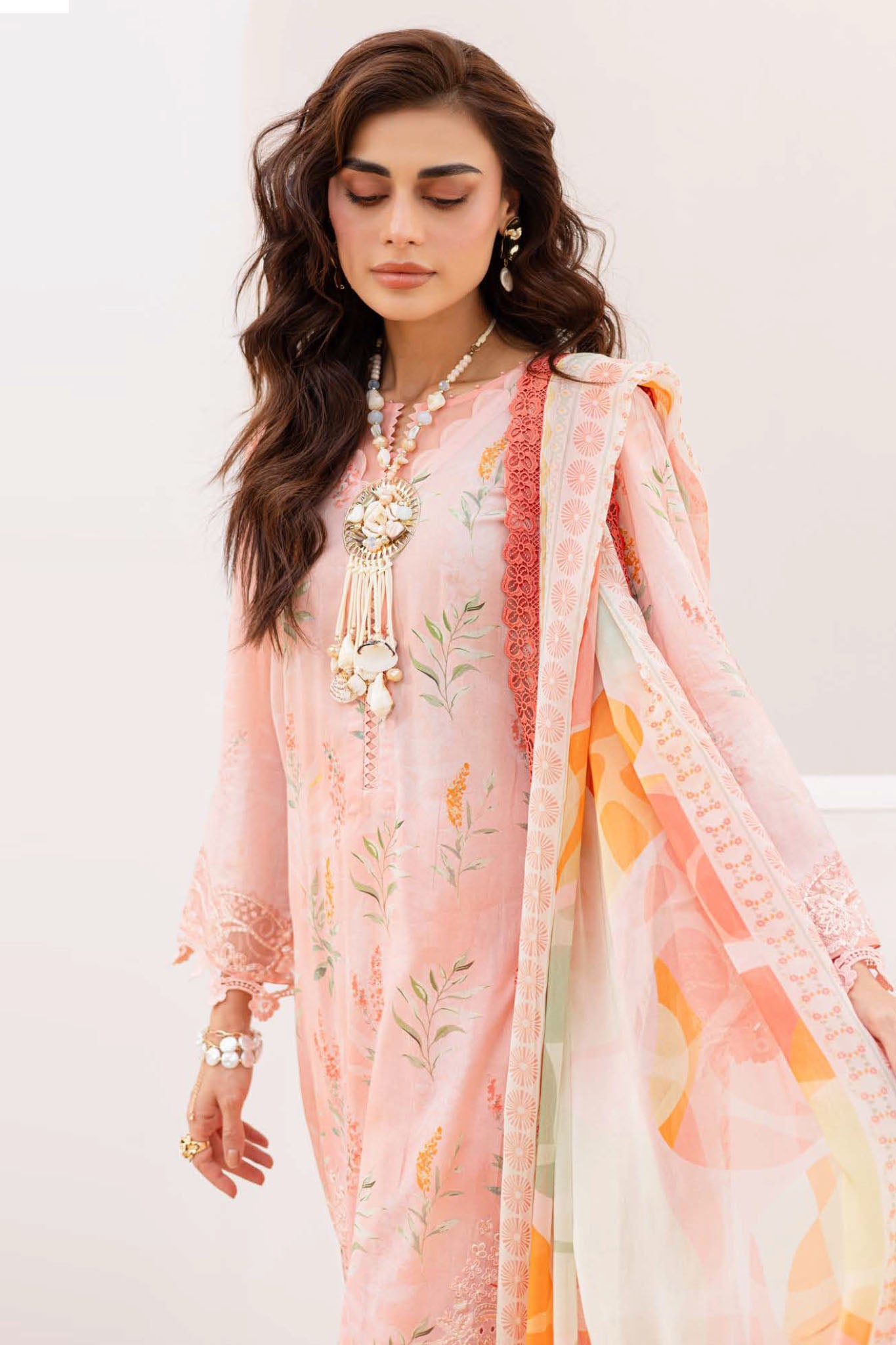 Gardenia By Nureh Unstitched 3 Piece Emb And Printed Lawn Collection'2025-NSG-195