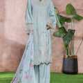 Bin Saeed Stitched 3 Piece Luxe Self & Self Collection'2025-NSM-2246-Ferozi