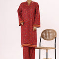 Bin Saeed Stitched 2 Piece Exclusive Printed Cotton Collection'2025-NSM-2504-Maroon