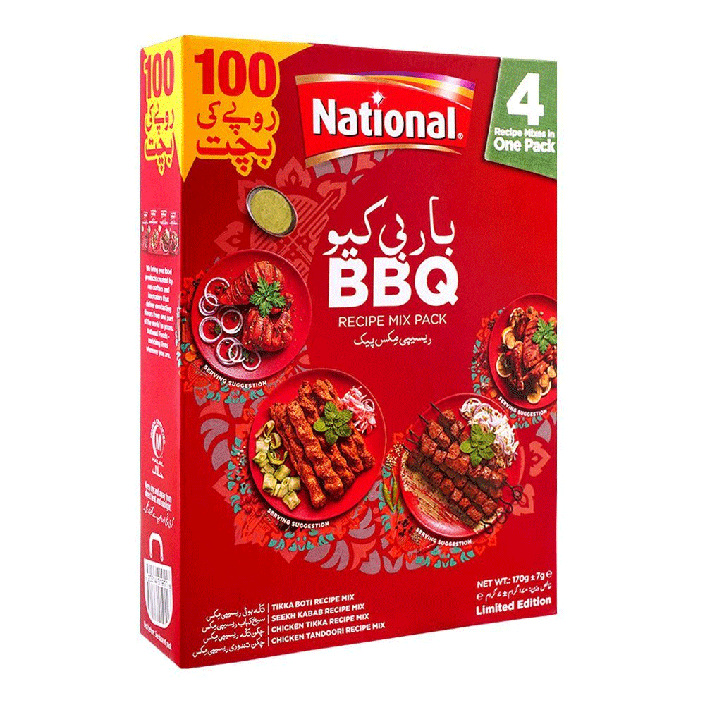 National BBQ Recipe Mix Pack 180g