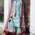 Jugnu By Hussain Rehar Unstitched 3 Piece Summer Collection-Neelum