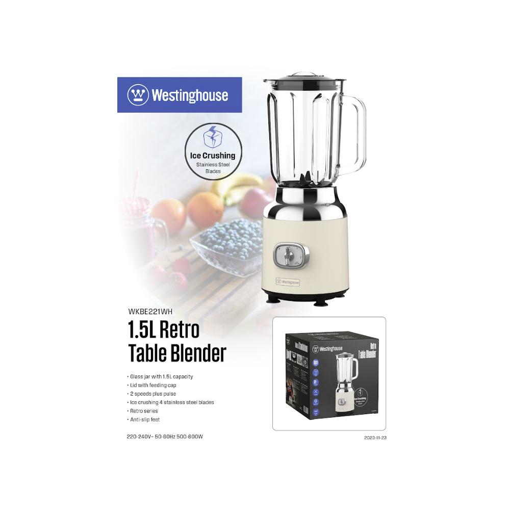WESTINGHOUSE TABLE BLENDER WKBEB221WH