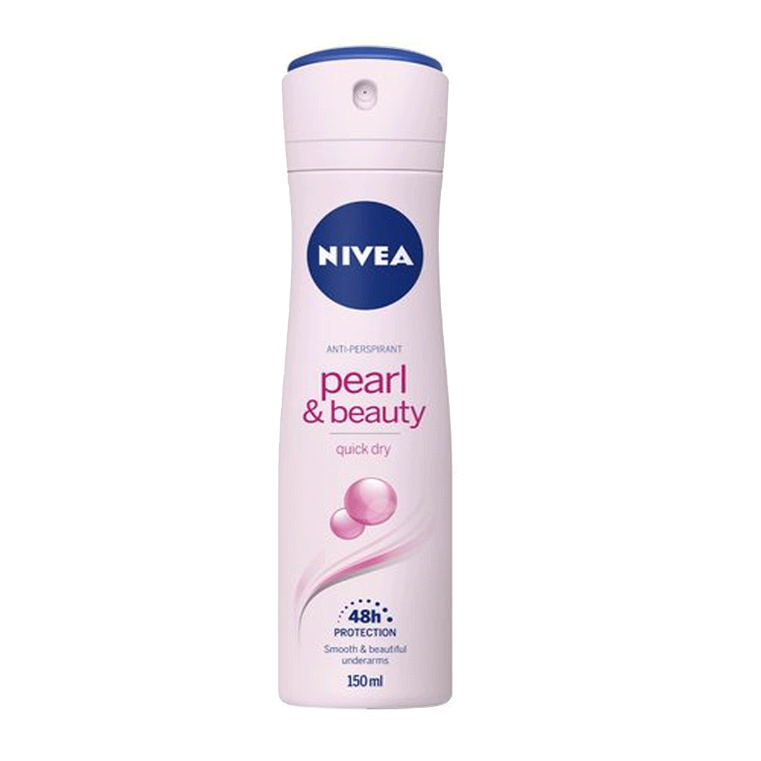 Nivea Deodorant Spray Pearl & Beauty Quick Dry 150Ml