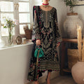 Gulaal Unstitched 3 Piece Emb Chiffon Vol-01 Suit-Noir GL-EC-23V1-06