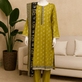 Almeerah Unstitched 3 Piece Luxe Summer Collection'2025-Olive Sunlight Glow
