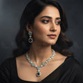 Zeesy Opulent Vestige Crystal Necklace Set