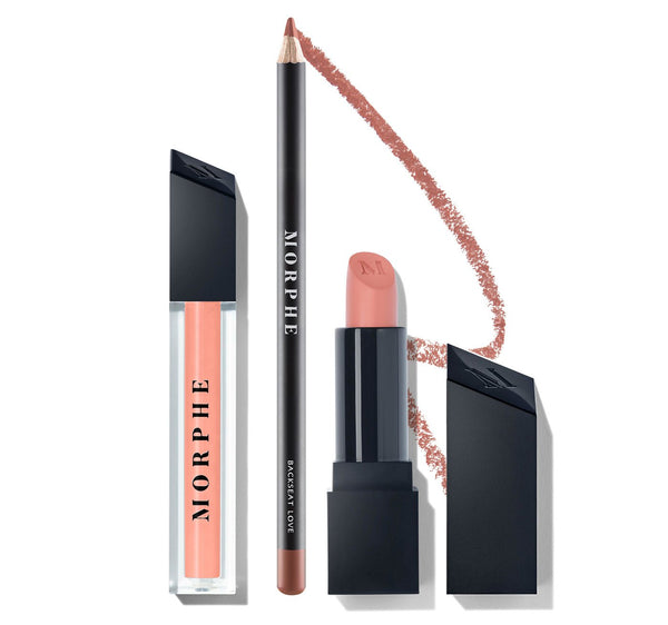 Morphe Out & A Pout Nude Pink Lip Trio