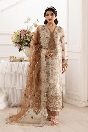 Dastoor by Ramsha Unstitched 3 Piece  Organza Vol-02 Collection'2025-P-209