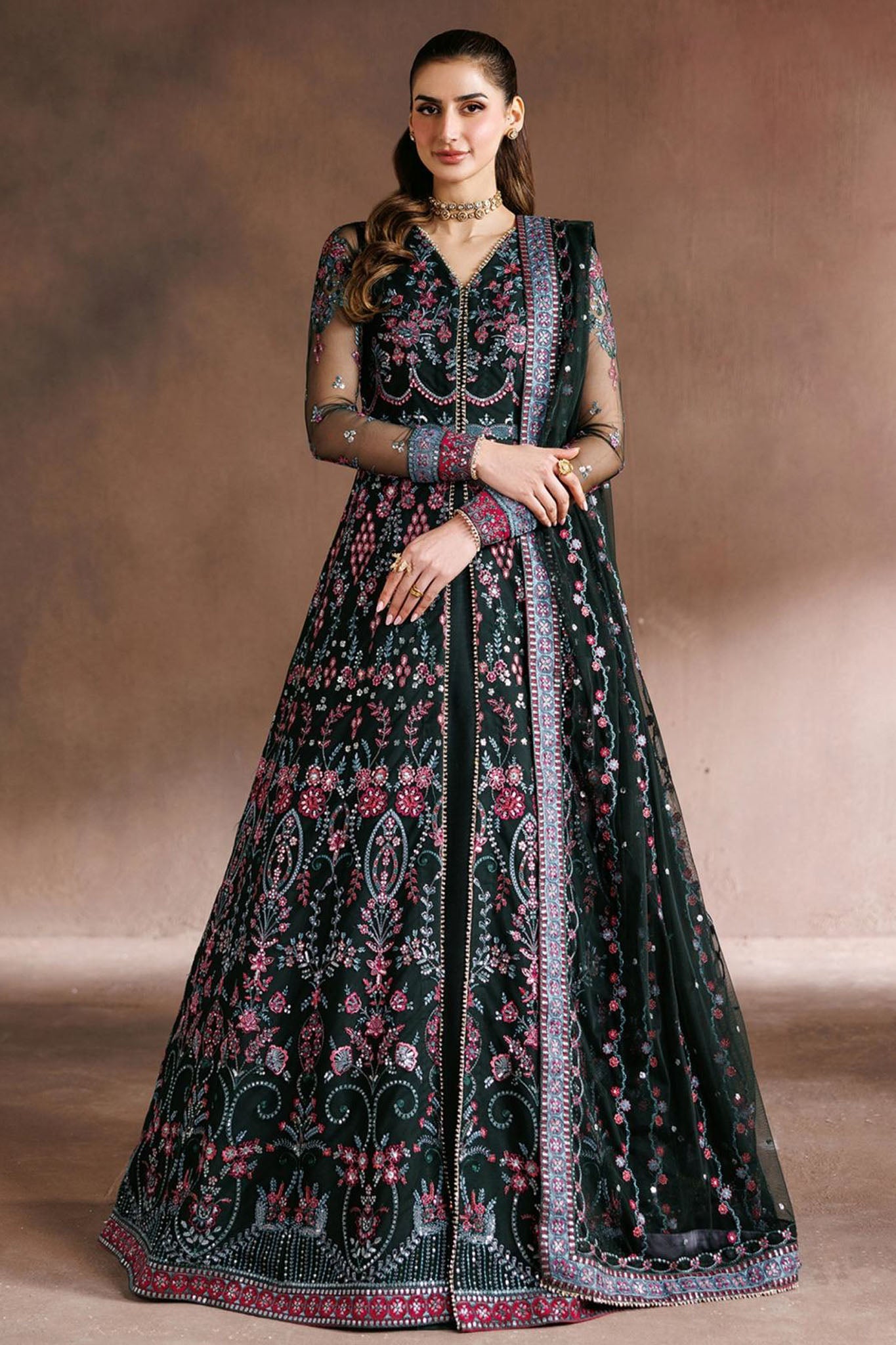 Zayrah By Zarif Unstitched 3 Piece Luxury Formals Suit-ZF-ZYR-03-Parwan