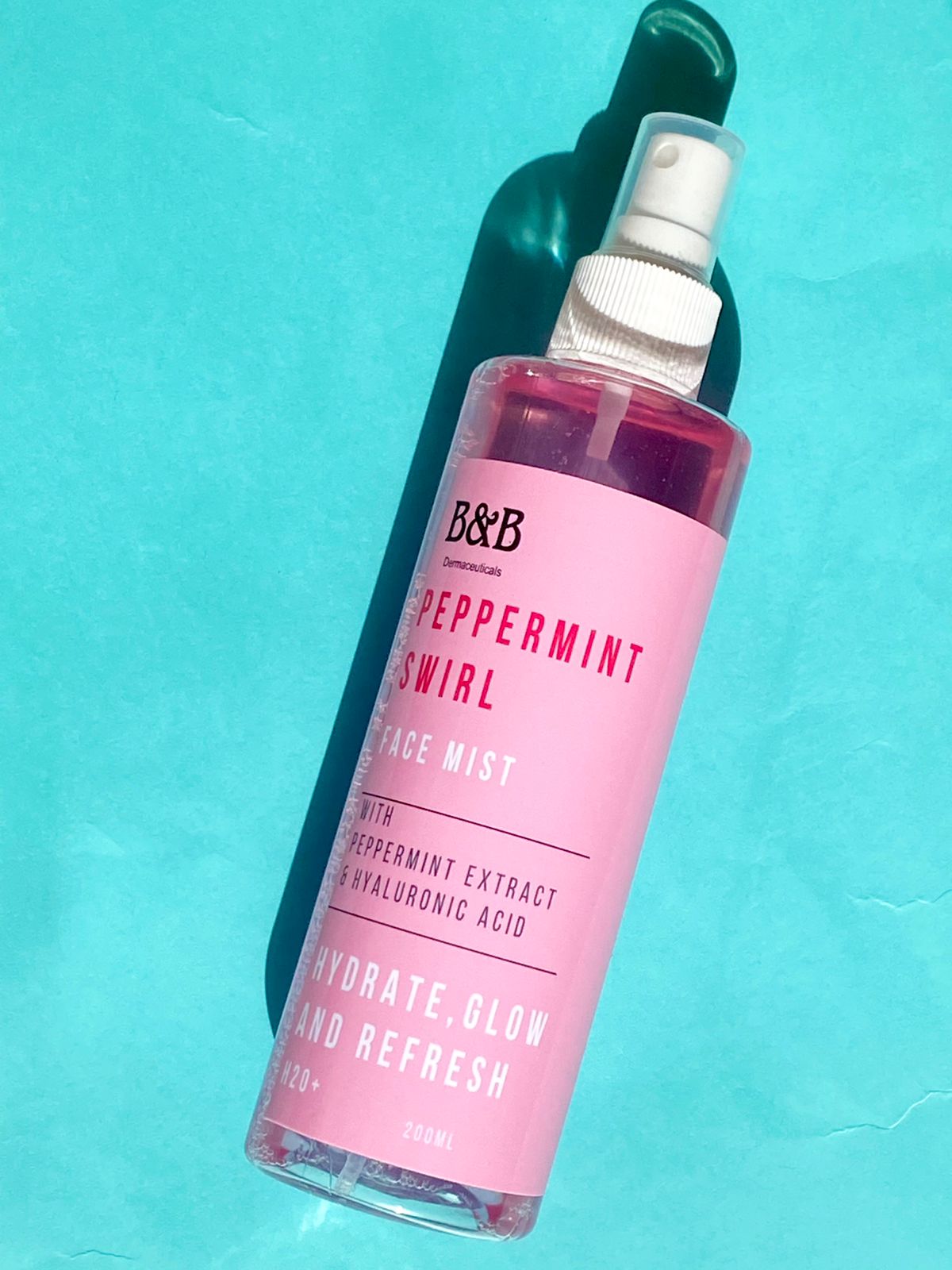 B&B Derma - Peppermint Swirl - Peppermint Swirl Face Mist  On The Go 200Ml
