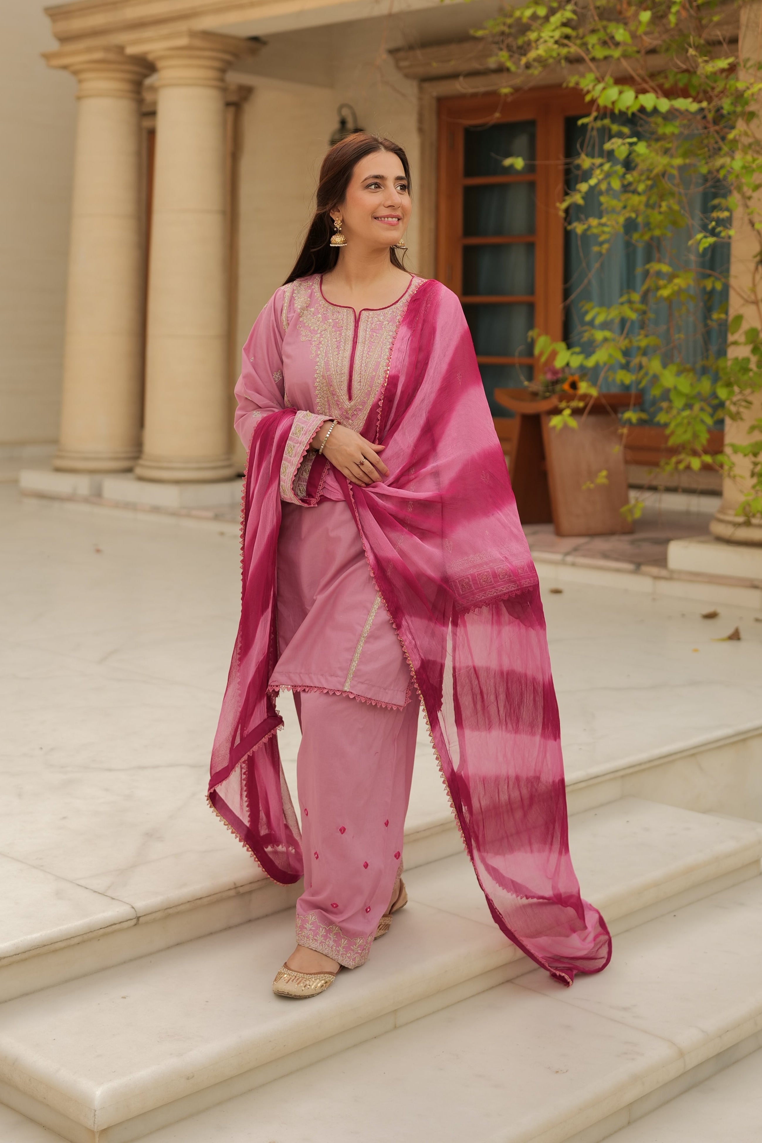 Omal By Komal Stitched 3 Piece Summer Collection'2025-Faria - 3pc