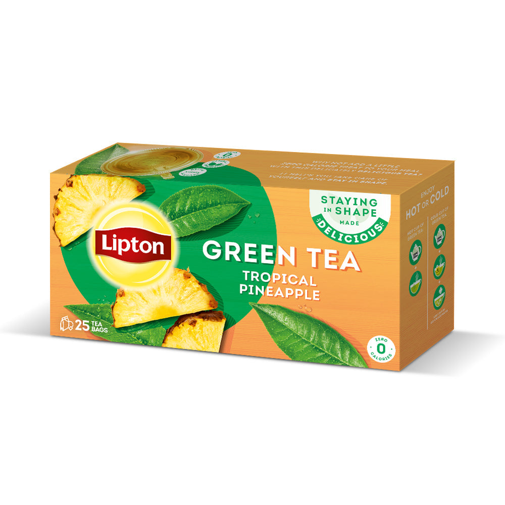 Lipton Green Tea Tropical Pineapple Tea Bags 25s - Snapcart.pk