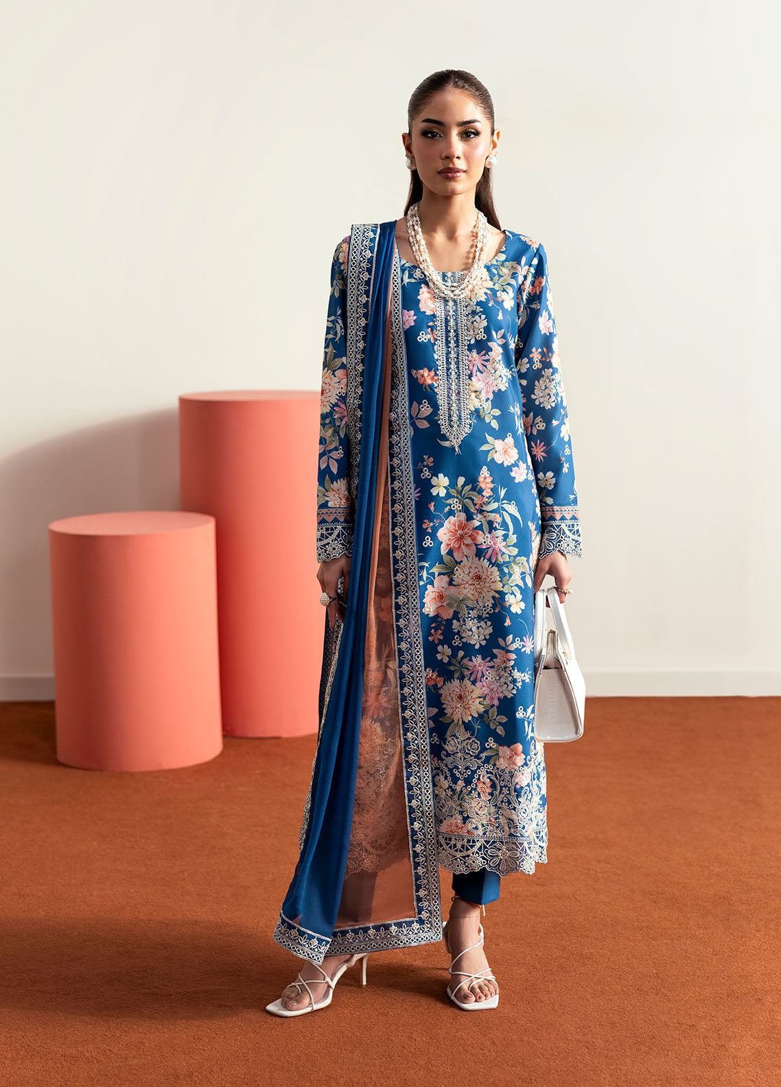 Gulaal Stitched 3 Piece Basic Lawn Suit-Serenade