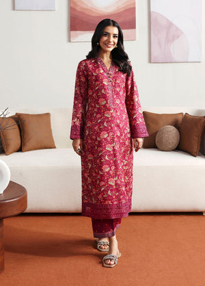 Gulaal Stitched 2 Piece Basic Lawn Collection'2025-Cerise