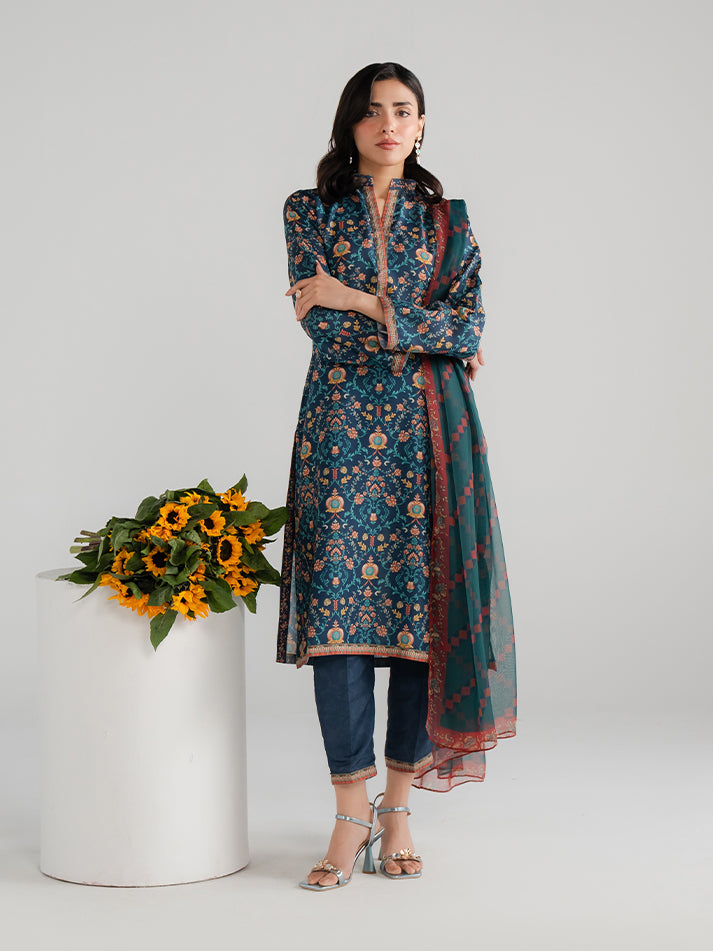 Gulaal Stitched 3 Piece Summer Basics Lawn Pret Suit-Elio