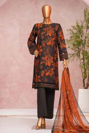 Enchant By HZ Stitched 3 Piece Linnokara Prints Collection'2025-PLK-547