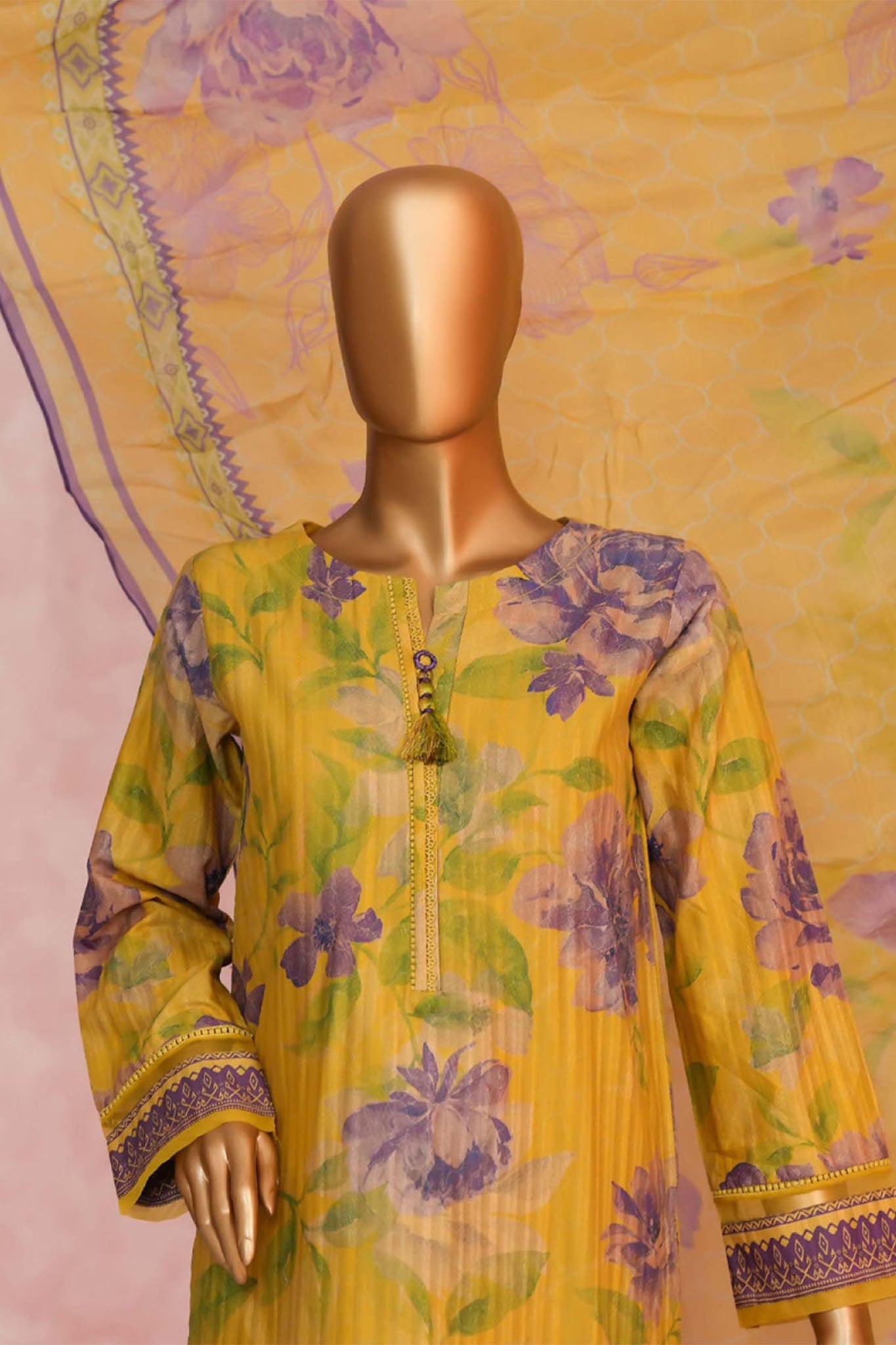 Enchant By HZ Stitched 3 Piece Linnokara Prints Collection'2025-PLK-552