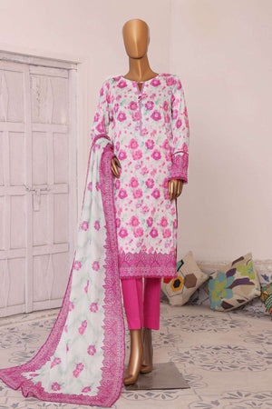 HZ Platinum Unstitched 3 Piece Digital Printed Lawn Vol-03 Collection'2025-PPC-192