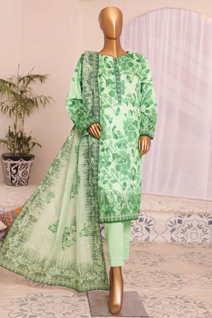 HZ Platinum Unstitched 3 Piece Digital Printed Lawn Vol-03 Collection'2025-PPC-194