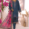 Printkari by Hz Unstitched 3 Piece Emb Slub Cambric Collection'2024-PSC-221