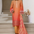 Ombre Damask By HZ Stitched 3 Piece Emb Jacquard Series Collection'2025-PSJ-028-Peach