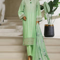 Ombre Damask By HZ Stitched 3 Piece Emb Jacquard Series Collection'2025-PSJ-029-Mint