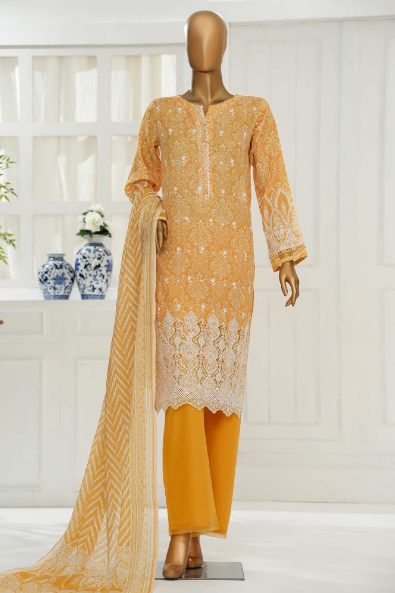 Printkari By HZ Stitched 3 Piece Chikankari Vol-06 Collection'2025-PTR-3P-832