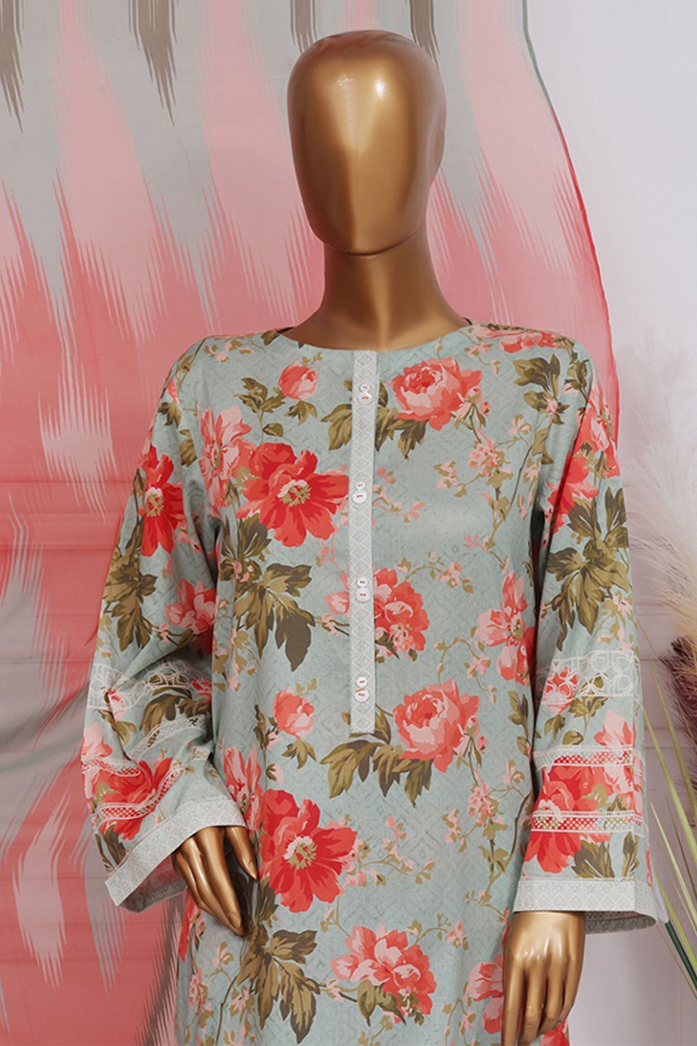 Art & Craft Prints By HZ Stitched 3 Piece Lawn Collection'2025-PWW-102