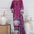 Art & Craft Prints By HZ Stitched 3 Piece Lawn Collection'2025-PWW-107