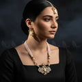 Zeesy Carved Stream Malla Necklace Set