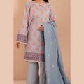 zellbury -Shirt Shalwar Dupatta - Purple - Lawn Suit-0430