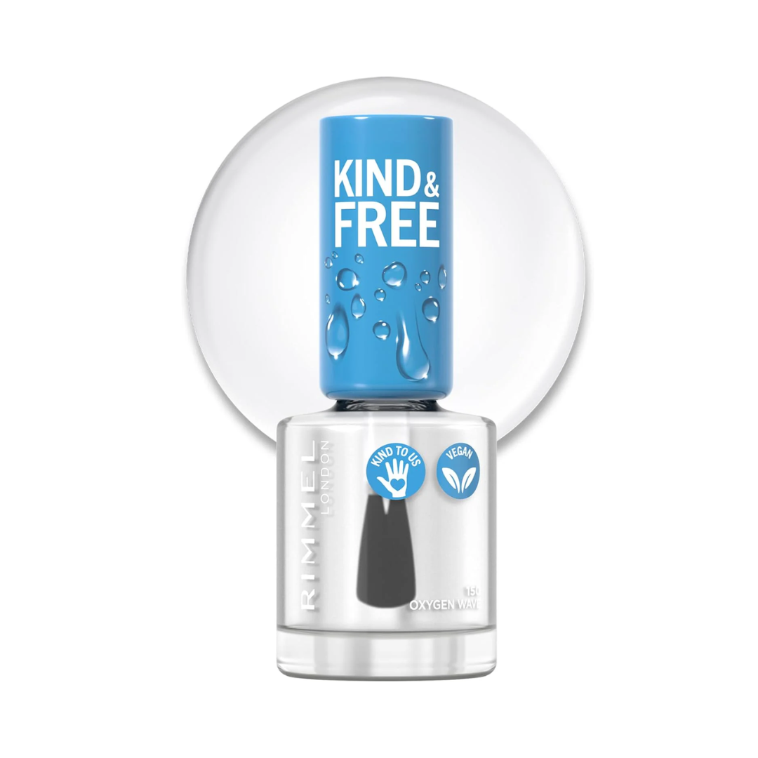 Rimmel Kind & Free Nail Polish - 150 Oxygen Wave Top Coa