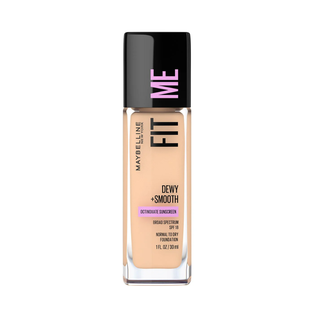 Maybelline Fit Me Dewy + Smooth Liquid Foundation Normal to Dry - 110 Porcelain 30Ml