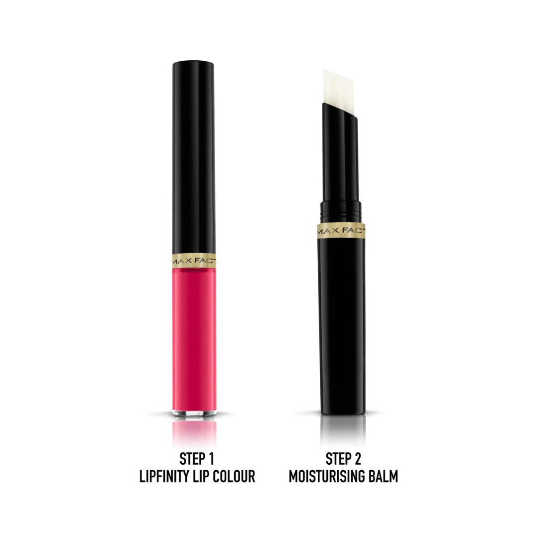 Maxfactor Lipfinity Lip Colour Lipstick 2Step Long Lasting - 024 Stay Cheerful 2.3 Ml + 1.9 G