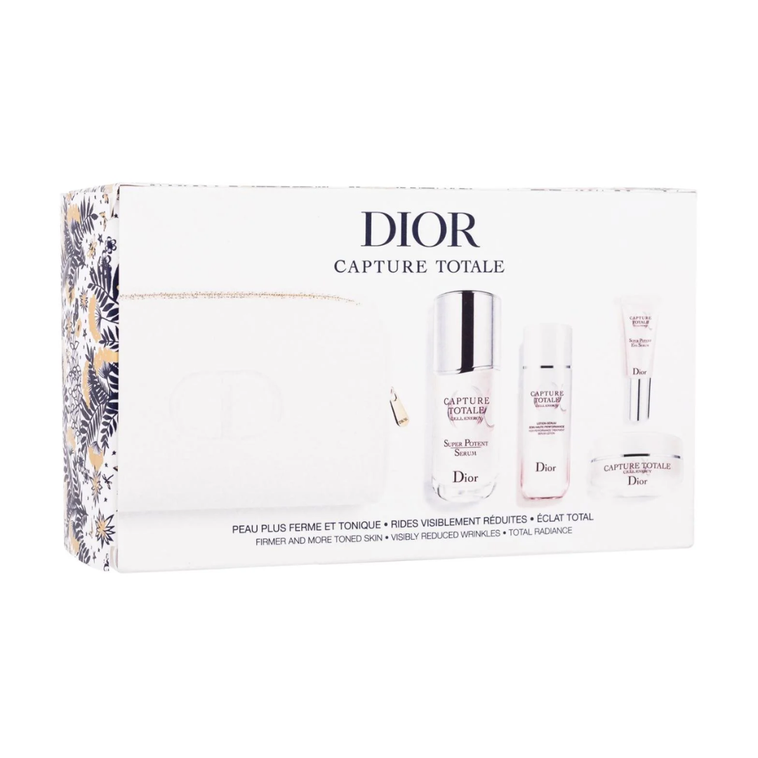 Dior Capture Totale Le Rituel Age-Defying 4Pieces+Bag Set