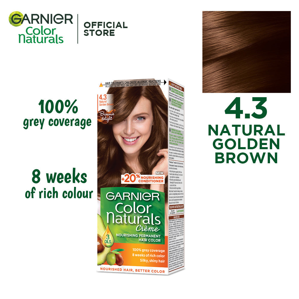 Garnier - Color Naturals Hair Colors - 4.3 Golden Brown